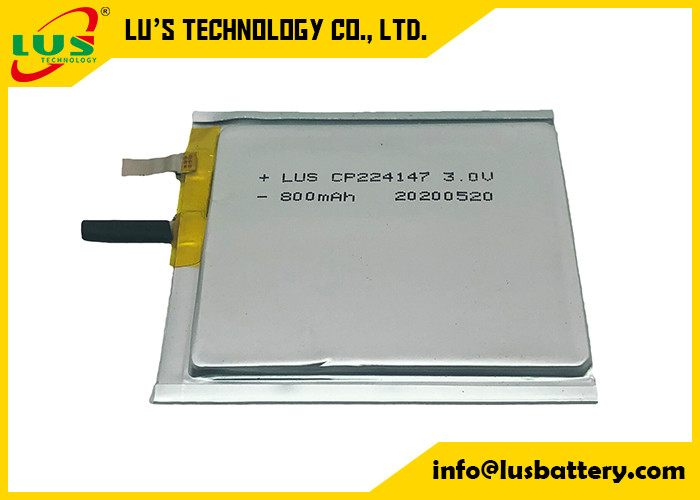 las baterías de 800mah 3.0V Li MnO2 ultra enrarecen la película CP224147 CP224248 CP244550 CP254550 CP244649