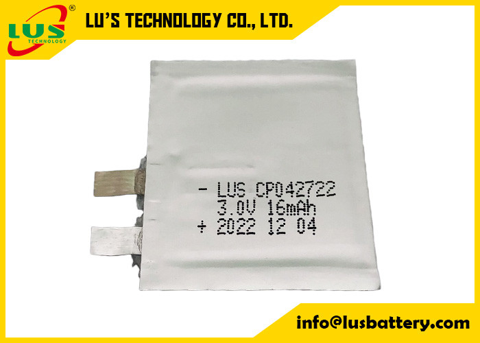 Voltio fino de papel lleno suave CP042722 CP042922 CP042822 de la batería 3,0 de la batería 16mah de Li MnO2