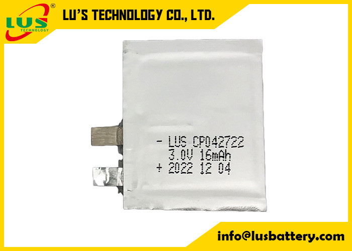 Voltio fino de papel lleno suave CP042722 CP042922 CP042822 de la batería 3,0 de la batería 16mah de Li MnO2