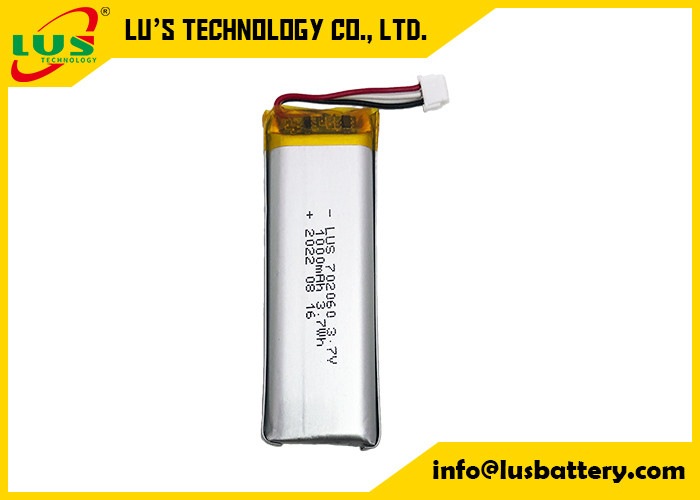 Capacidad ultra fina de la batería 3.7V del polímero de litio LP702060 alta para Mini Printer