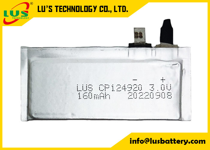 Batería suave ultra fina del dióxido del manganeso del litio de la batería de Li Mno 2 del paquete de CP144920 150mah 3v