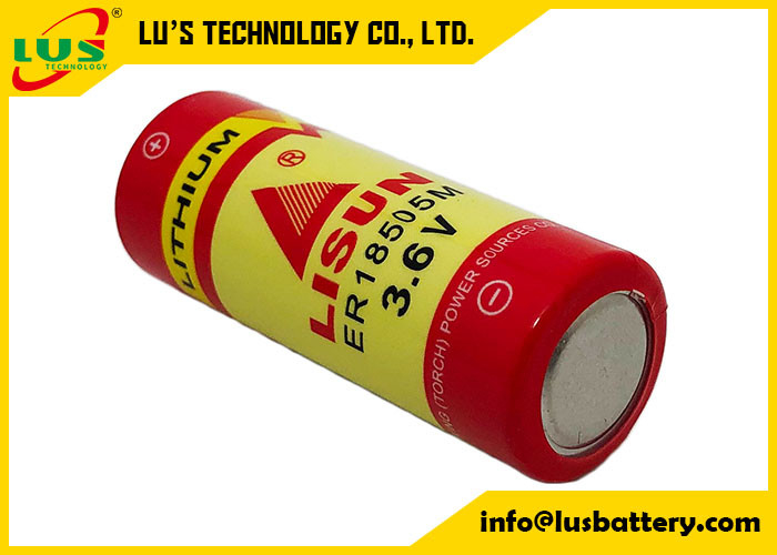 Batería primaria modificada para requisitos particulares del tamaño 3.6V 3.6Ah Li SOCI2 de ER18505M Battery Spiral A