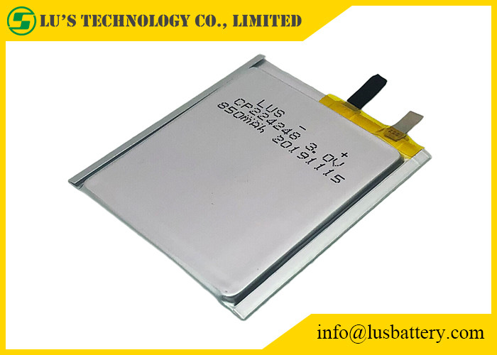 Larga vida fina de la batería CP224248 3.0v 850mah de la célula del RFID para las etiquetas de Bluetooth