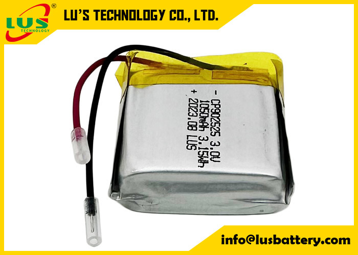 Batería flexible de iones de litio de 3,0 V para dispositivos digitales CP902525 CP902222 CP903030