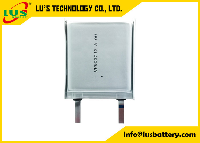 Batería flexible de iones de litio de 3,0 V para dispositivos digitales CP603147 LiMnO2 Batería de células ultrafinas 3 V CP603147