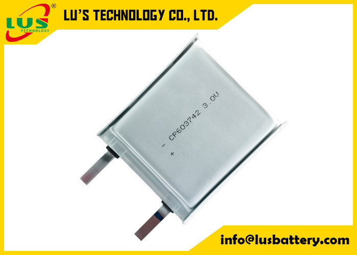 Batería flexible de iones de litio de 3,0 V para dispositivos digitales CP603147 LiMnO2 Batería de células ultrafinas 3 V CP603147