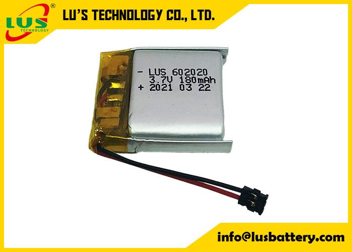 Batería LiPo LP602020 3.7V 180mAh para el girador volador Batería de li-polímero de alta densidad de energía LP602020