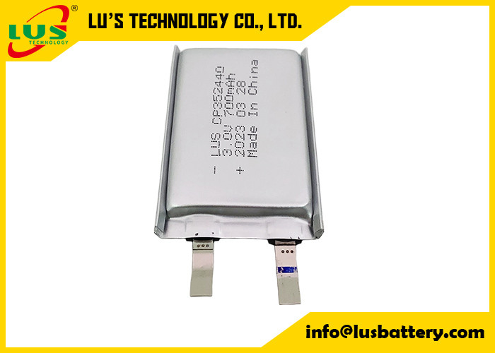 CP352440 Química Batería de dióxido de litio y manganeso de 3,0 voltios Batería ultra delgada de Li-Mno2 para lector remoto CP352540
