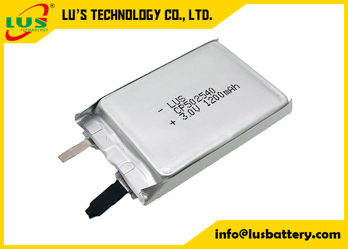 No recargable CP502540 Batería de litio de película fina 3V 1200mAh CF502540 Batería de litio primaria de película fina