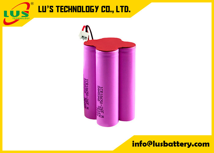 11.1v 2200mah 24.42wh 18650 Batería de iones de litio personalizada 18650 12V 2.2Ah Li-Ion 11.1v 2200mah