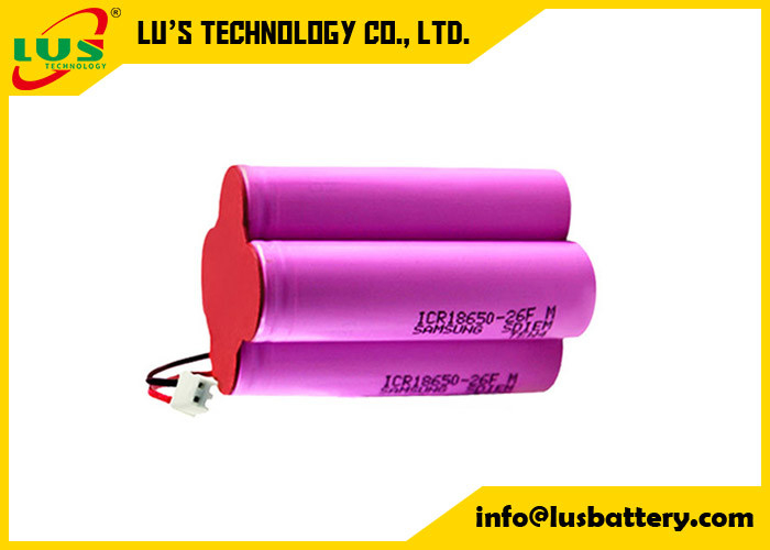 11.1v 2200mah 24.42wh 18650 Batería de iones de litio personalizada 18650 12V 2.2Ah Li-Ion 11.1v 2200mah
