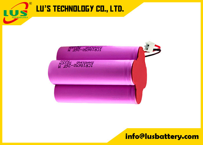 11.1v 2200mah 24.42wh 18650 Batería de iones de litio personalizada 18650 12V 2.2Ah Li-Ion 11.1v 2200mah