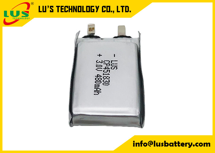 Batería ultra gruesa de 480 mAh para masajeador Baterías primarias de litio 3V Batería blanda de 480 mAh CP451830 para sistema de llamadas electrónicas