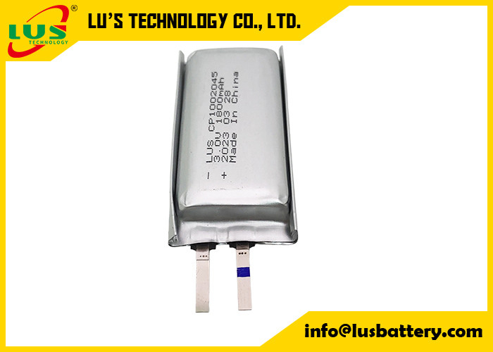 Batería de litio de película delgada para tabletas CP1002045 3V 1800mAh Limno2 Ultra Slim Cell 1002045