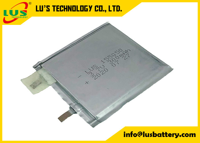 3.7v 1.11wh batería de lipo 300mah Ultra Celda delgada Recargable Baterías de litio polímero LP155050