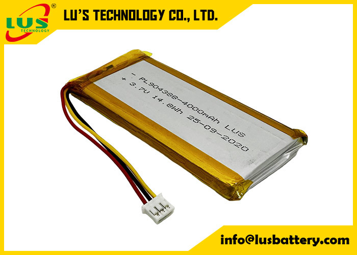 3.7 Volt 4000mAh Batería recargable LP904388 Batería de iones de litio 4000mAh 3.7V Batería recargable de iones de litio polímero