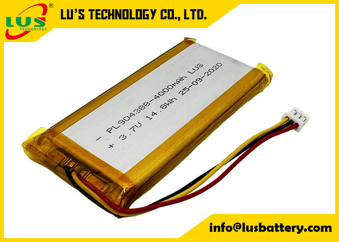 3.7 Volt 4000mAh Batería recargable LP904388 Batería de iones de litio 4000mAh 3.7V Batería recargable de iones de litio polímero