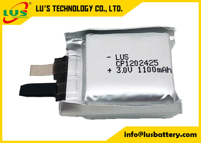 Batería delgada prismática CP1202425 no recargable Batería primaria de 3,0 voltios 1100mah célula de litio polimérico no recargable