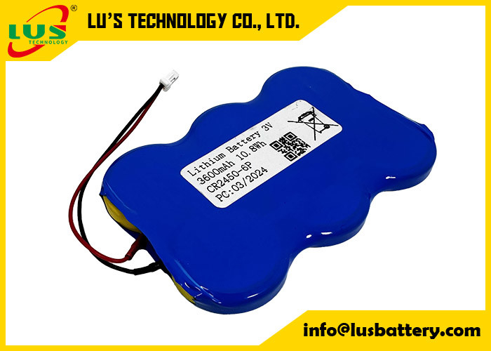 CR2450 en paralelo CR2450-6P Batería de batería de botón de litio 3V personalizada 3600mah