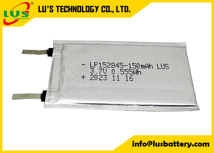 LP152845 3.7V batería recargable de iones de litio de polímero de 150mah Batería LiPo LP152845 3.7V