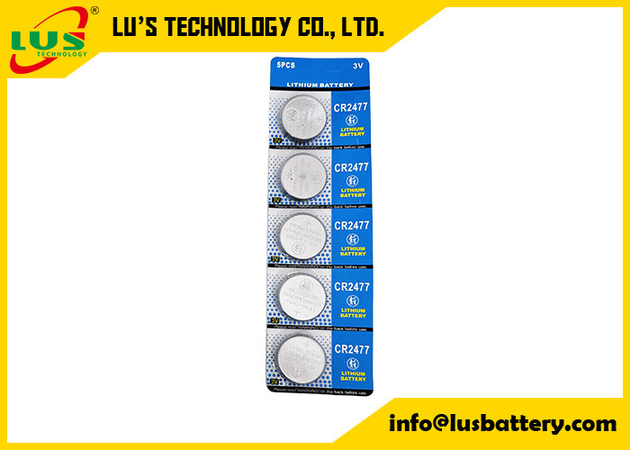 Reemplazo de la batería de células de litio CR2477 3V para la batería CR2477-T5 Batería de litio PLC 3.0V 1100mah