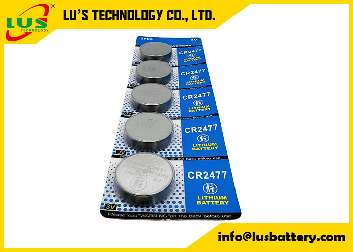 Reemplazo de la batería de células de litio CR2477 3V para la batería CR2477-T5 Batería de litio PLC 3.0V 1100mah