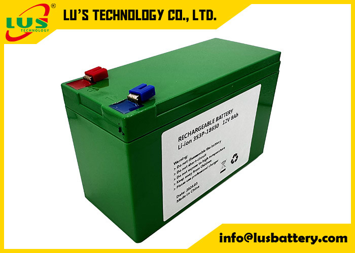 Batería recargable de 12V 8Ah para energía solar / eólica baterías de iones de litio paquete de 12 voltios 8ah