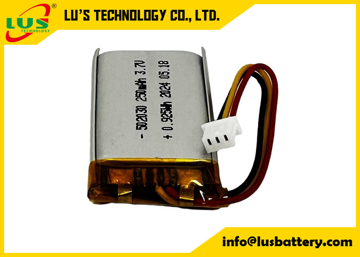 3Batería recargable de.7v 502030 Batería de Li Polymer LP502030 3.7V 250mAh célula recargable fina