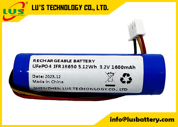 18650 Batería 1500mAh 3.2V Recargable Lifepo4 Batería Pack OEM IFR18650 1.5ah Batería de litio