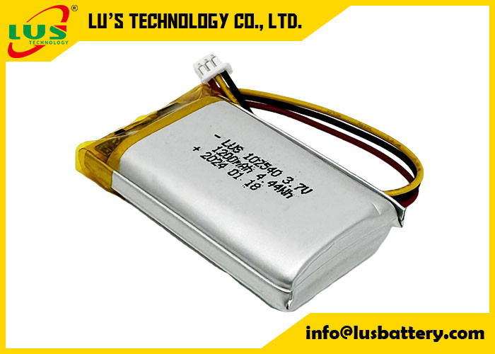 Batería recargable de polímero de litio LP102540 3.7V 1200mAh 4.44Wh 3.7 V Batería Lipo OEM