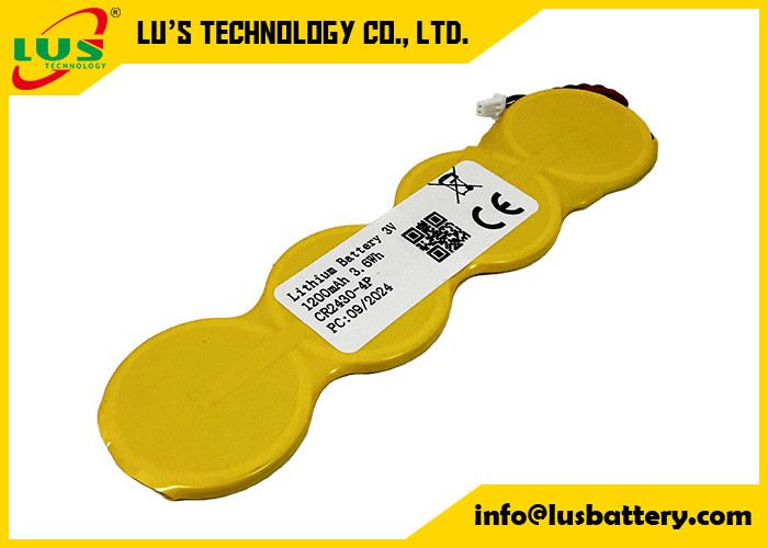 Batería de litio de pequeño tamaño 1200mah 3,0 voltios Batería de batería de botón de litio CR2430 1S4P