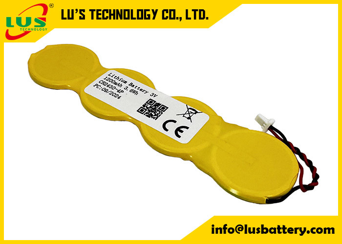 Batería de litio de pequeño tamaño 1200mah 3,0 voltios Batería de batería de botón de litio CR2430 1S4P