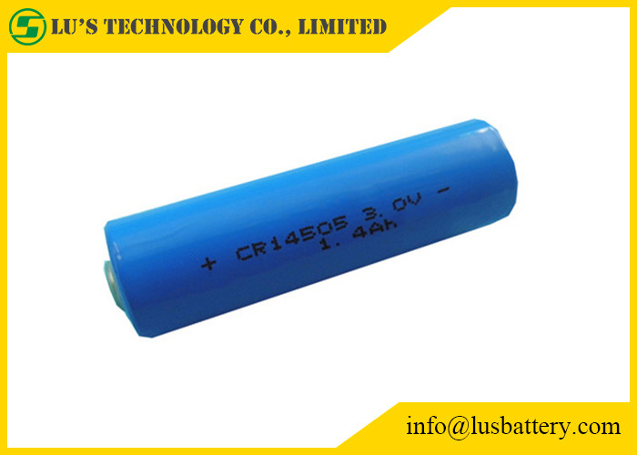 Tipo primario Baterías de manganeso AA CR14505 Batería de litio AA de 3V ambiental Batería de 3V de 1400mah