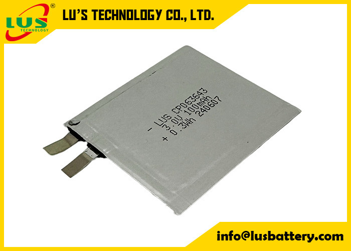 CP063643 3,0 voltios 100mAh Batería de litio pequeña 3V CP063643 Batería ultradelgada para IOT/RFID
