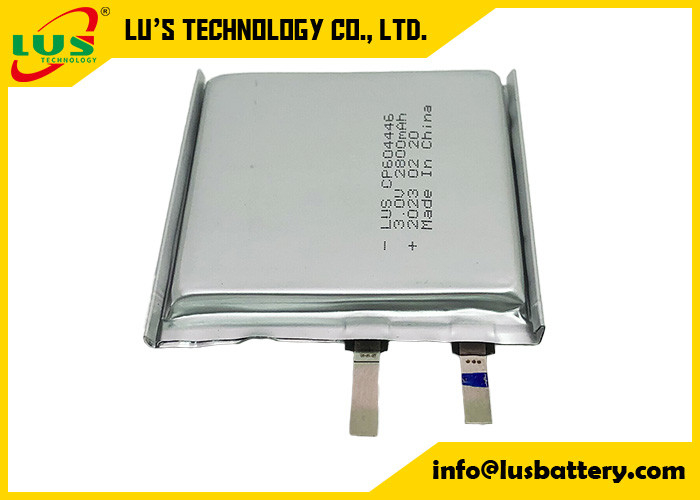 Cp604446 Limno2 Poch Cell 3,0 voltios 2800mah Batería de litio Cp604446 Batería de célula primaria