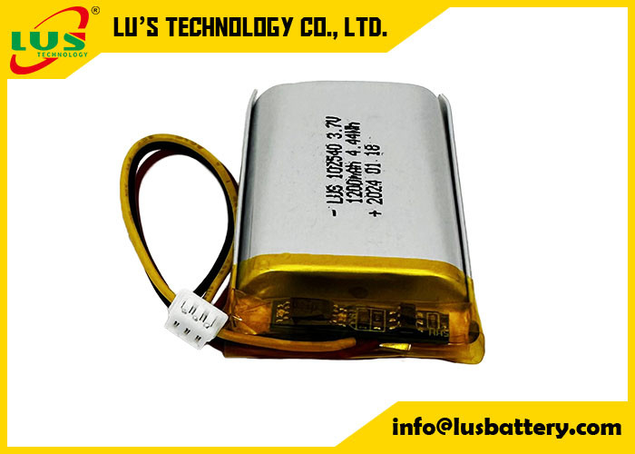 Batería de lipolimero 4.44Wh 3.7 V Baterías de lipo 1200mAh LP102540 Batería de litio 3.7Volt
