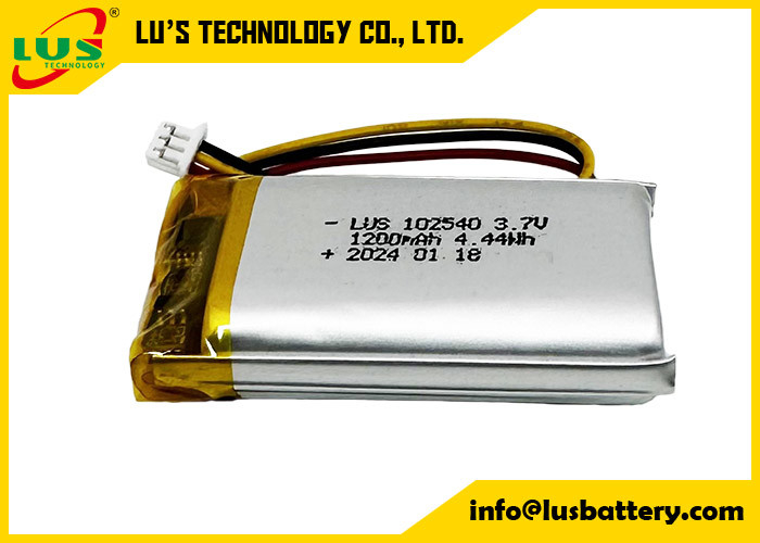 Batería de lipolimero 4.44Wh 3.7 V Baterías de lipo 1200mAh LP102540 Batería de litio 3.7Volt