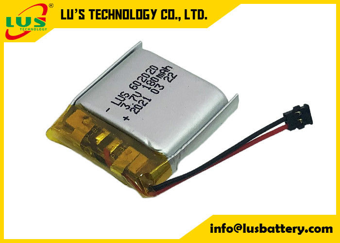 3.7V 180mAh Lipo Polymer Batería recargable LP602020 batería de litio 180mah 3.6V batería