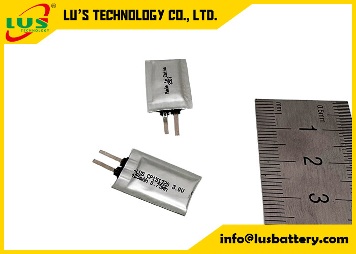 Batería de células ultra delgadas 3.0V 25mAh Batería primaria de litio CP151320 batería limno2