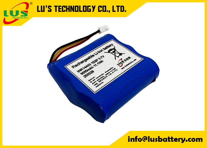 INR14430 3.7V 3000mah Batería de iones de litio 1S3P batería recargable de iones de litio
