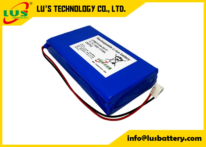 Batería de polímero de litio de 3,7 V 10000 mAh LP8870129 personalizada, paquete de baterías lipo 3S1P de 11,1 voltios 10 Ah