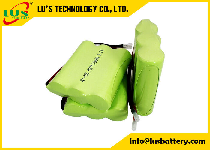 Batería recargable de 3,6 voltios y 1500 mAh, tamaño AA, paquete de baterías NIMH de 3,6 V personalizado