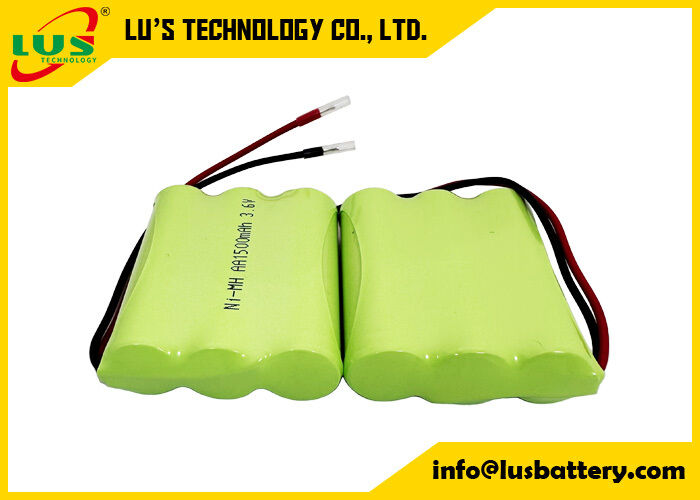 Batería recargable de 3,6 voltios y 1500 mAh, tamaño AA, paquete de baterías NIMH de 3,6 V personalizado
