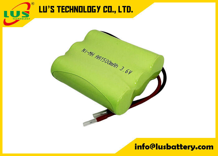 Batería recargable de 3,6 voltios y 1500 mAh, tamaño AA, paquete de baterías NIMH de 3,6 V personalizado