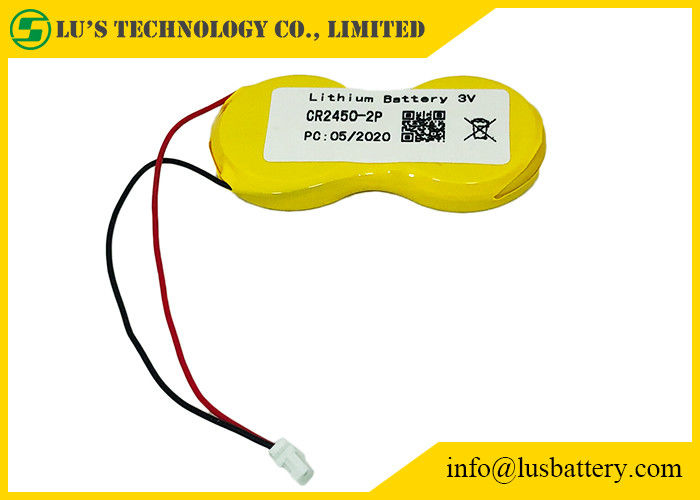 Botón de la pila del litio de ECR2450 Limno2 1200mah 3v para las etiquetas