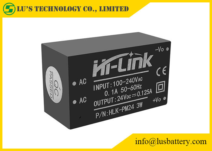 TIPO descender fuente de corriente continua de la CA de 3W HLK-PM24 de 90-264V el 72%
