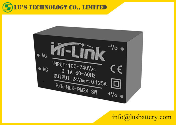 TIPO descender fuente de corriente continua de la CA de 3W HLK-PM24 de 90-264V el 72%