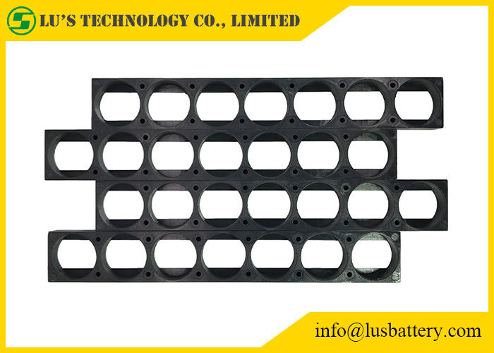 7P PC del ABS del tenedor de batería de los espaciadores DIY para las células 18650 26650 32650 21700