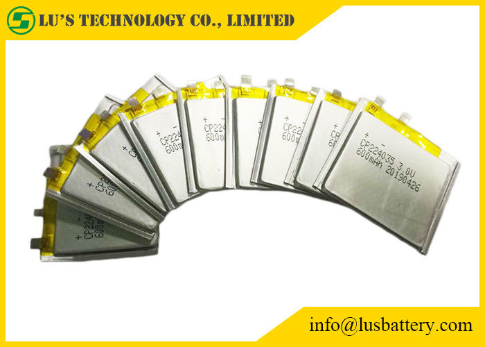 550mah batería de litio fina ultra delgada de la batería CP224035 3.0V para los sistemas de alarma