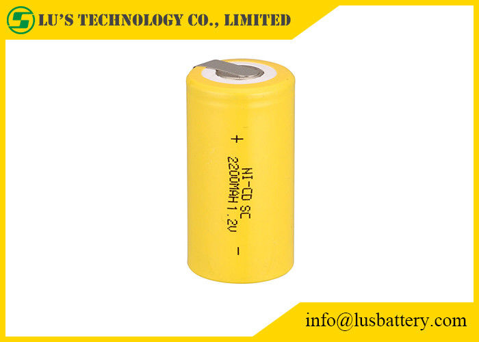 Batería recargable del SC 2200mah 1,2 V de la antorcha del LED para las videocámaras